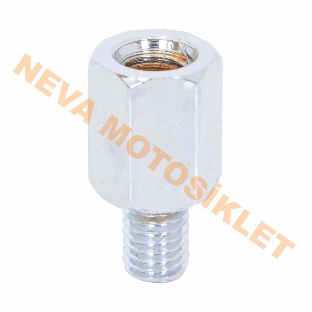 AYNA ADAPTÖRÜ [10 ADET] [ÜST 8mm DÜZ DİŞ - ALT 8mm TERS DİŞ]