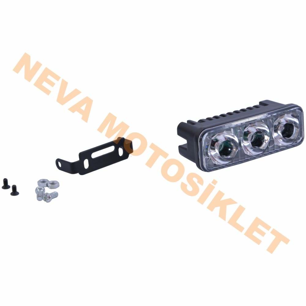 M11-03 3 FONKSİYONLU MAVİ - KIRMIZI ÇAKARLI LAMBA