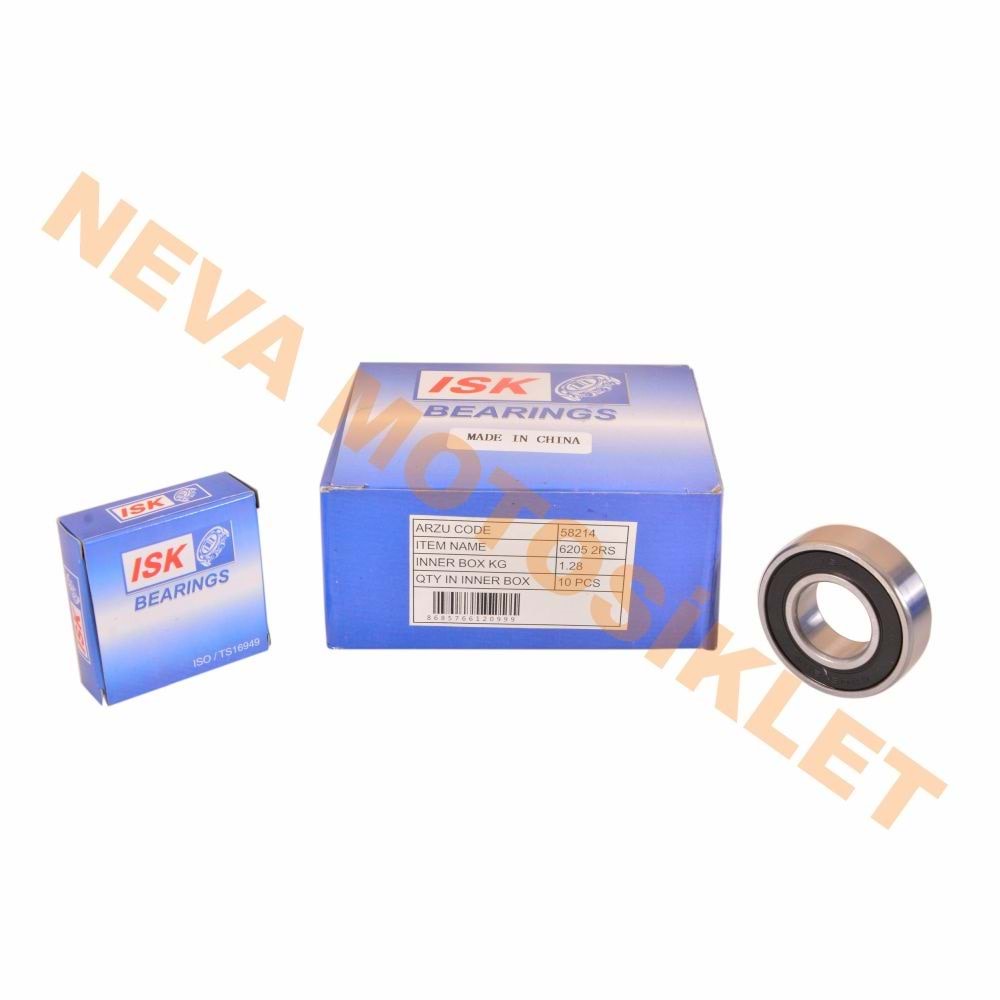 RULMAN [PLASTİK KAPAKLI] 6205