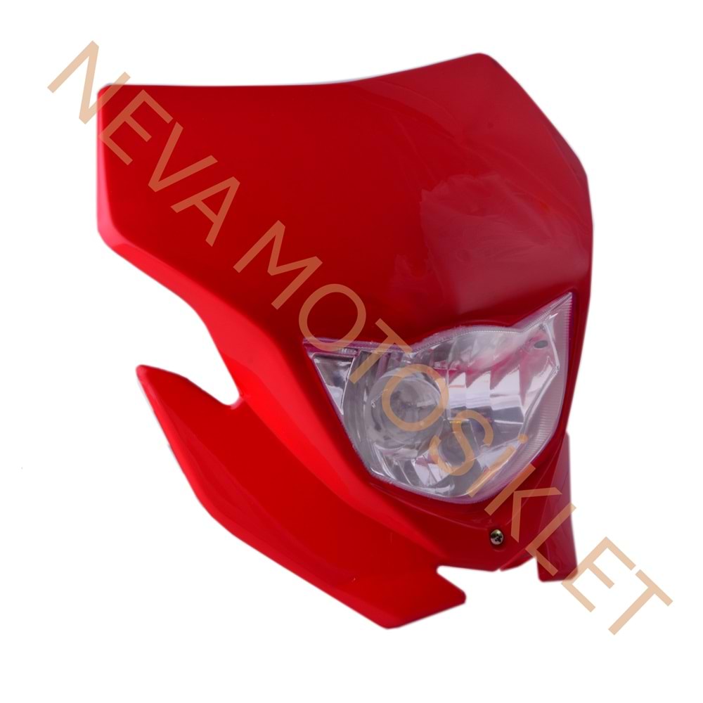 ÖN FAR VE GRENAJI KOMPLE [HONDA KIRMIZISI] MUHTELİF - BELGELİ