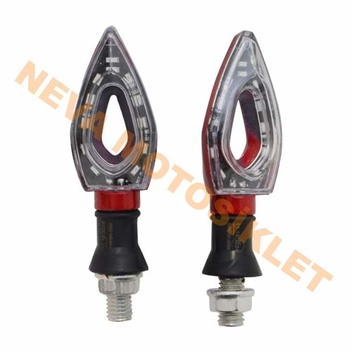 RT-072 LED SİNYAL [SARI IŞIK] [TAKIM] KIRMIZI - E BELGELİ