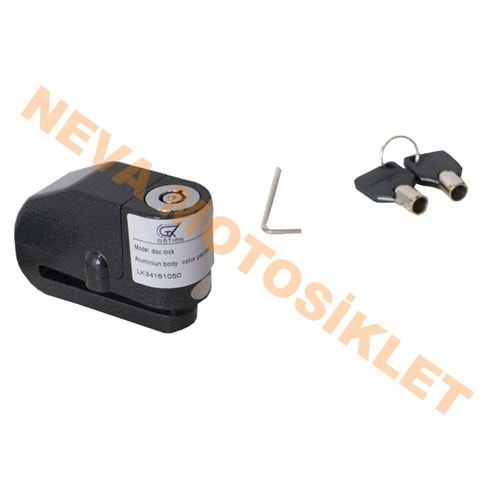 DİSK KİLİT - GÖMME ANAHTARLI - ALARMLI