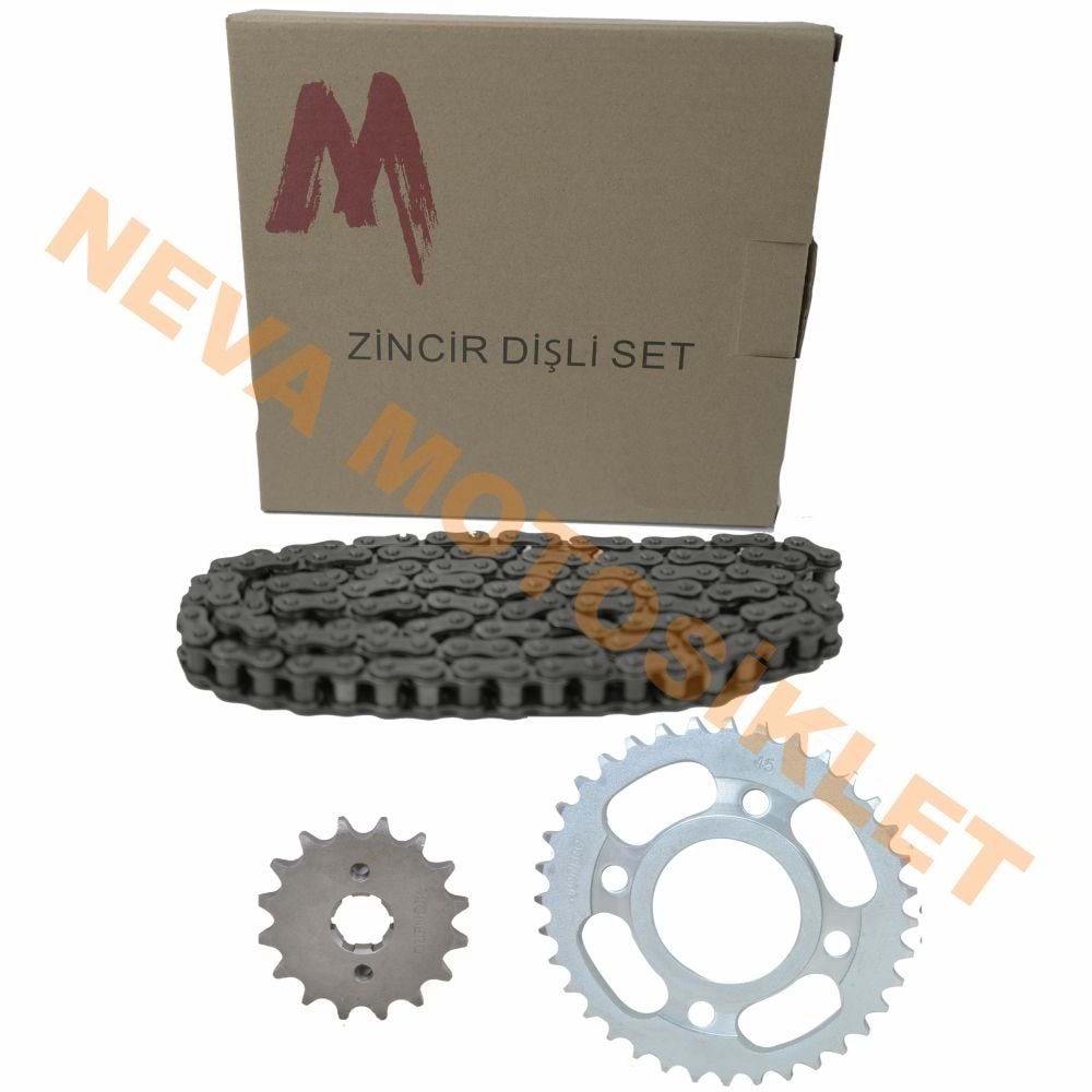 CUB ZİNCİR DİŞLİ SET (14T/36T) (428HX110L)(100CC)