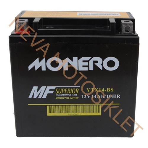 YTX14-BS [151*87*145] AKÜ - MONERO