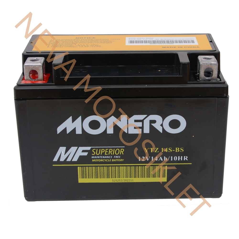 YTZ 14S-BS [150*87*107] AKÜ - MONERO