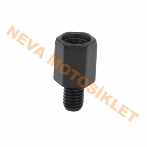 AYNA ADAPTÖRÜ(10 ADET)(ÜST 10MMDÜZ DİŞALT 8MM DÜZ DİŞ)(SİYAH)