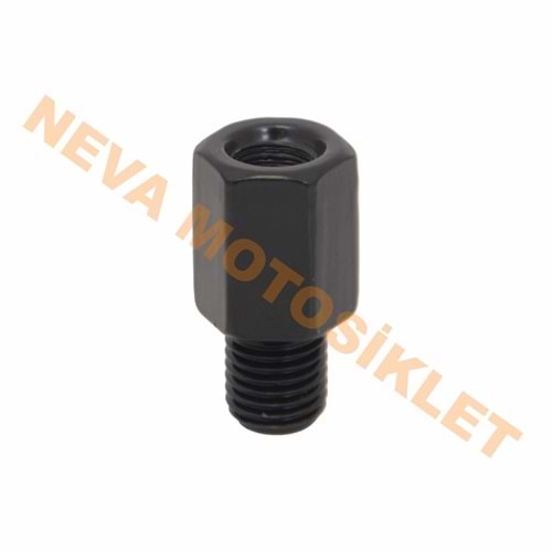 AYNA ADAPTÖRÜ(10 ADET)ÜST 8 MMDÜZ DİŞALT 10 MMDÜZ DİŞ)(SİYAH)