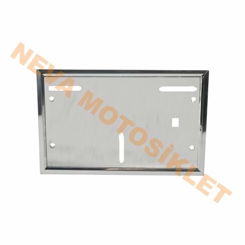 MOTOSİKLET PLAKALIK KROM - YERLİ