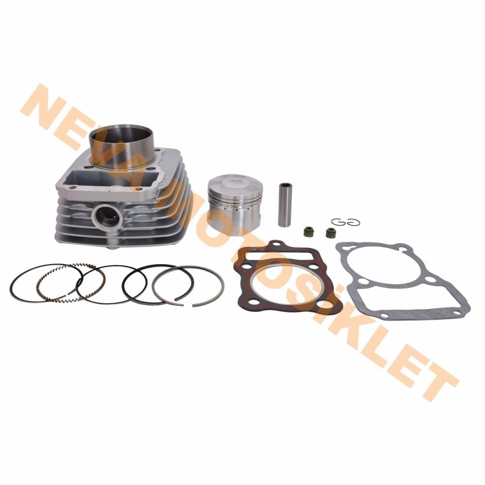 SİLİNDİR KOMPLE [NY PİSTON] 15 PERNO [62,0 mm] [YÜK:69 mm] 150cc CG SWAN