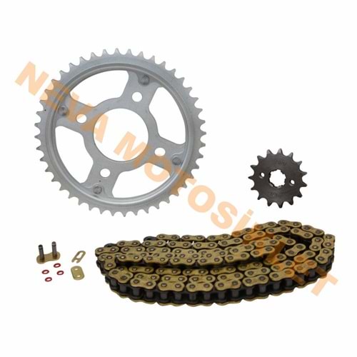 15T/44T 428H x 128L ZİNCİR DİŞLİ SET O'RİNGLİ HONDA CBR 125R - SFR