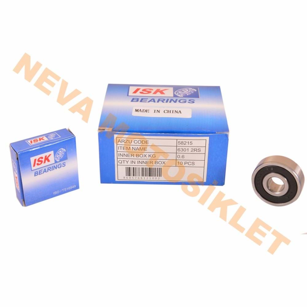 RULMAN [PLASTİK KAPAKLI] 6301