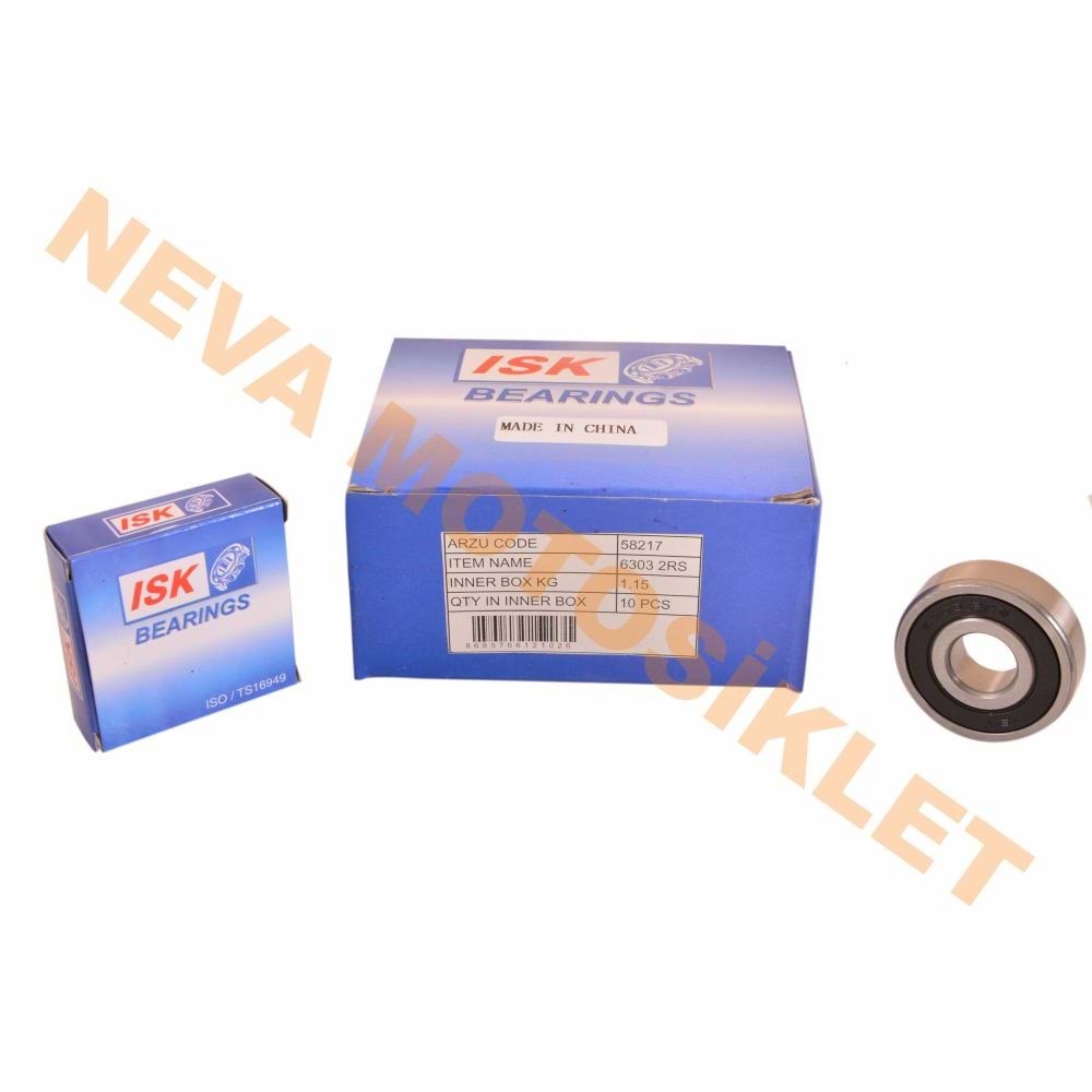 RULMAN [PLASTİK KAPAKLI] 6303