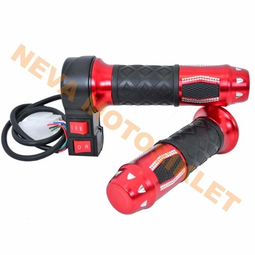 GAZ KOLU [TAKIM] [3 VİTES / İLERİ-GERİ] KIRMIZI - EBIKE