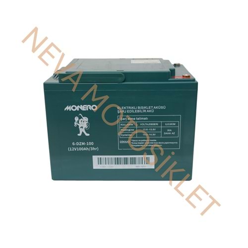 12V-100 AMPER [230*150*180 mm] E-BIKE AKÜ – MONERO