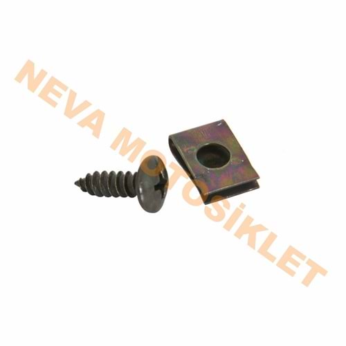 KAPORTA KLİPSİ VE VİDASI [1 PK :100 AD]