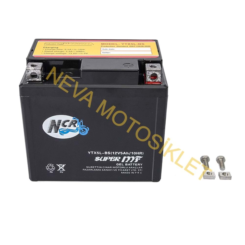 AKÜ YTX5L-BS (YATIK) SFC KISA